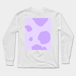 Cow Spots in Purple Long Sleeve T-Shirt